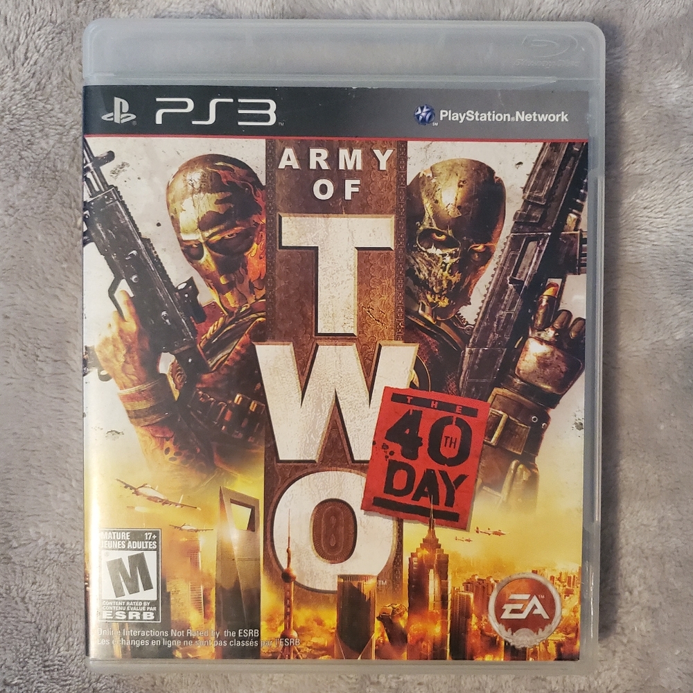 5 for $25 | Playstation 3 Army of Two: The 40th Day EA - UNTESTED